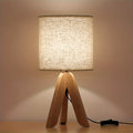 Wooden Tripod Table Lamp
