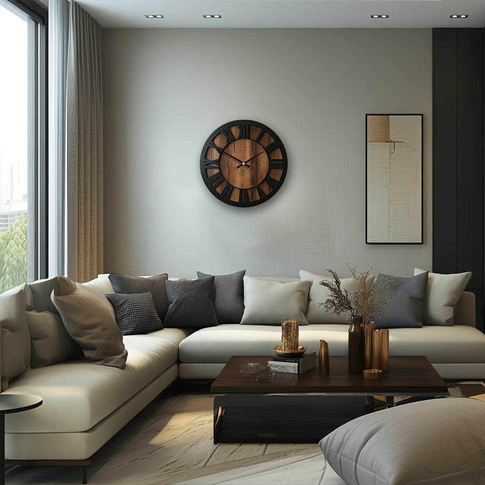 Vintage Roman Numeral Wall Clock