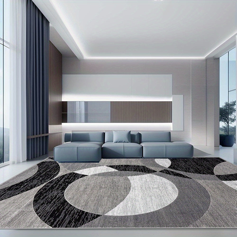 Orbit Weave Geometric Velvet Rug