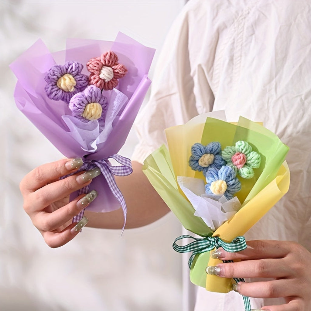 Mini Wrapped Flower Bouquet Gift