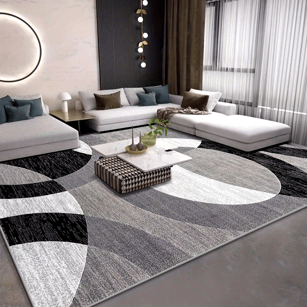 Orbit Weave Geometric Velvet Rug