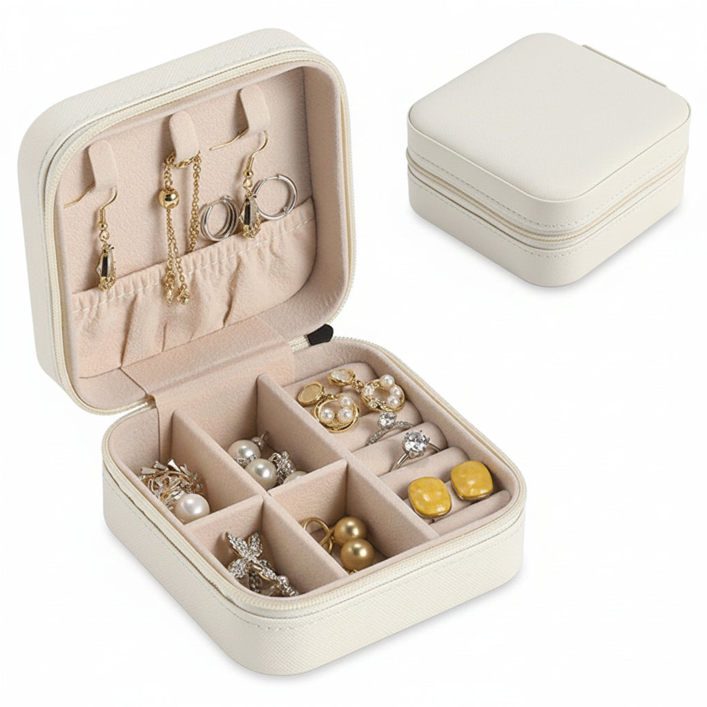Zipper Travel Jewellery Organiser Case