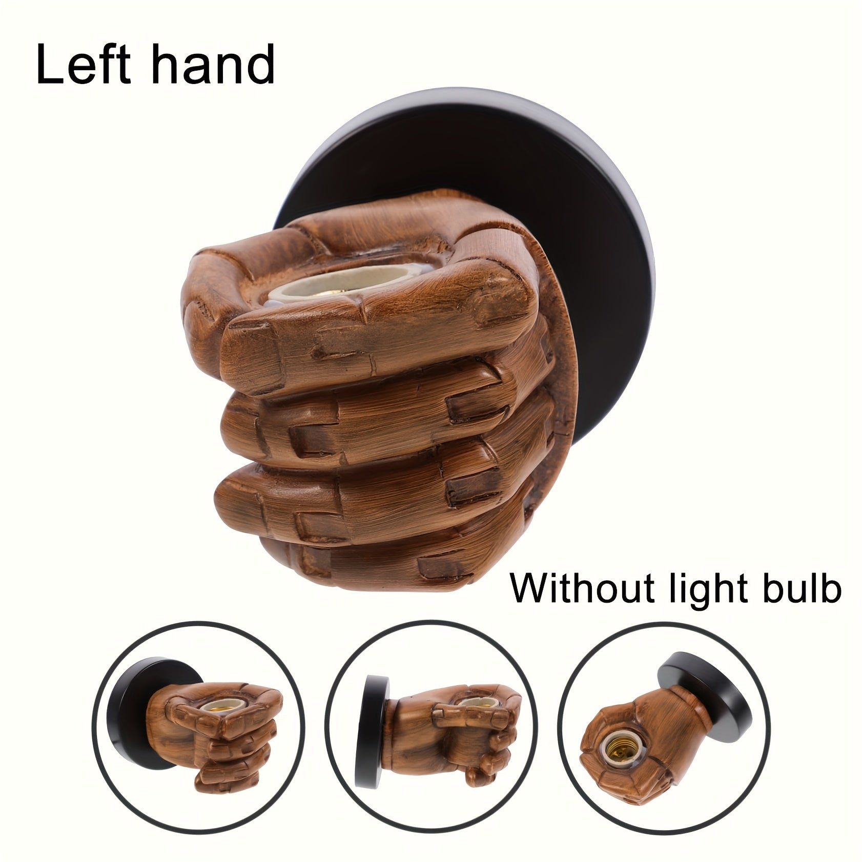 Industrial Resin Hand Wall Lamp