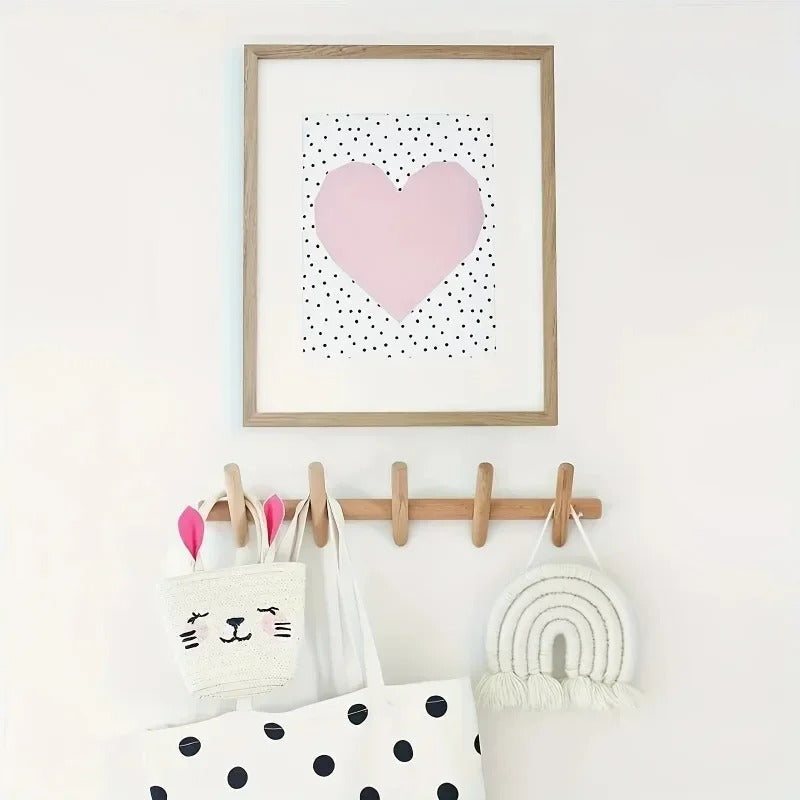 Maeve Solid Oak Wall Organiser Rack