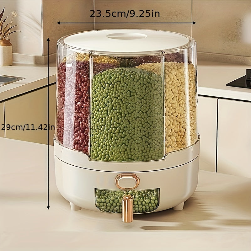 360 Rotating Airtight Grain Dispenser
