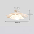 Petal Flower Semi Flush Ceiling Light