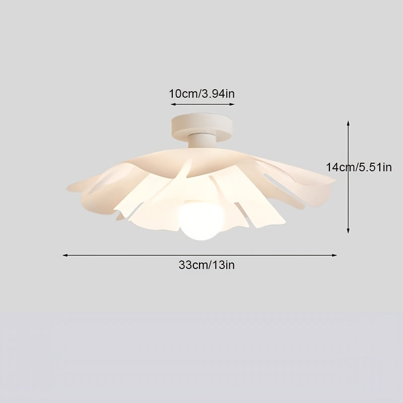 Rose Petal Semi Flush Ceiling Light