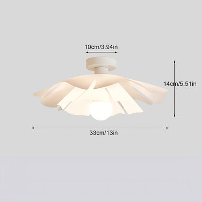 Rose Petal Semi Flush Ceiling Light