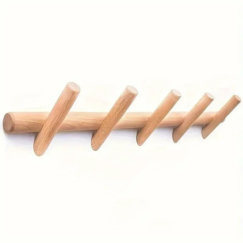 Maeve Solid Oak Wall Organiser Rack