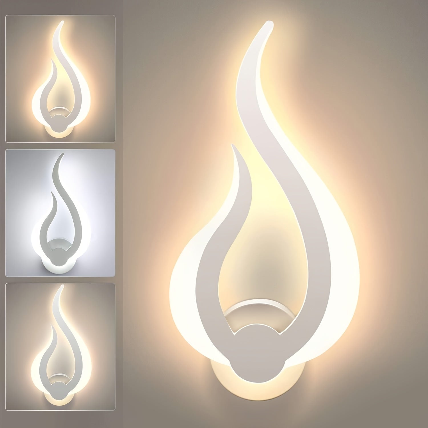 Flame Effect LED Wall Light 10W