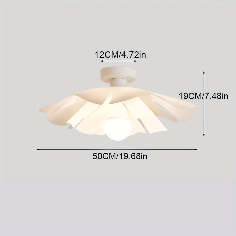 Rose Petal Semi Flush Ceiling Light