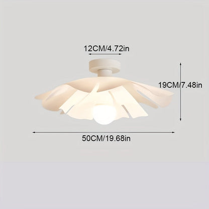 Rose Petal Semi Flush Ceiling Light