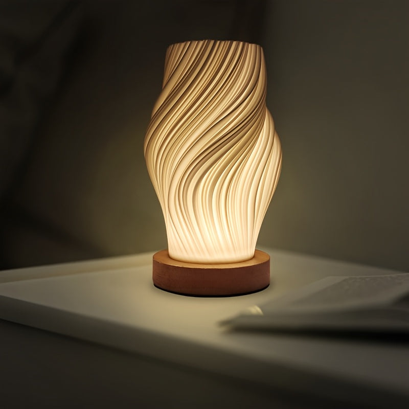 LED Swirl Dimmable Table Lamp