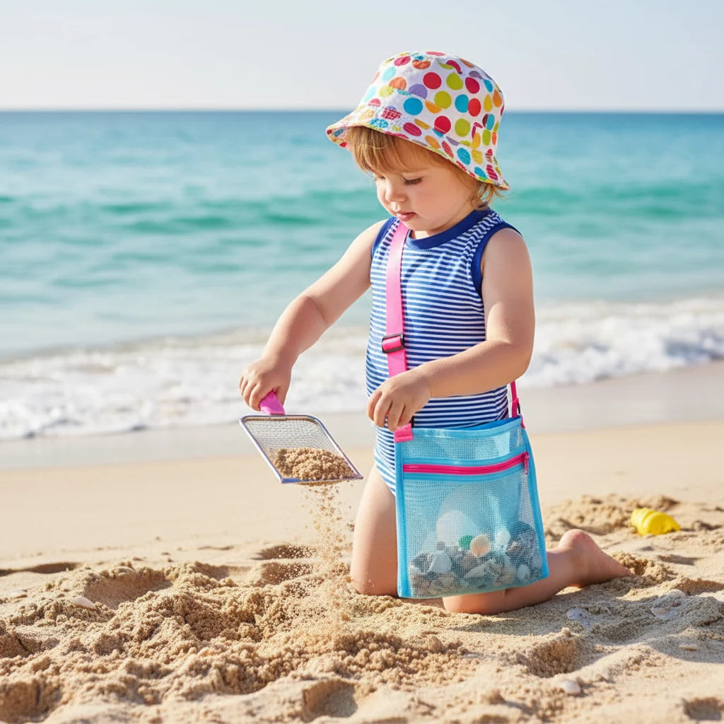 Beach Toy Kids Sand Sifter Shell Collector Shovel - Image 2