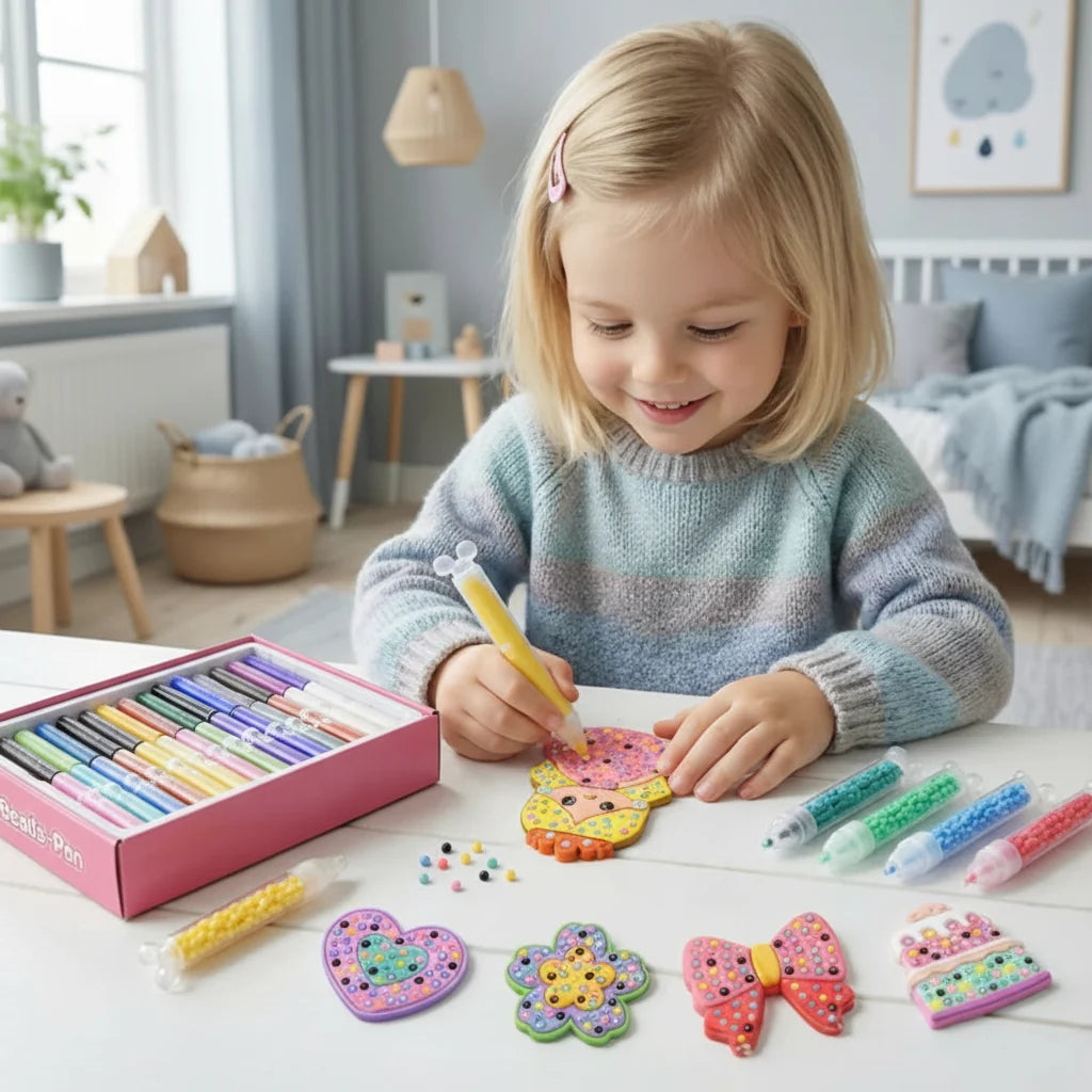 Kids Bead Painting Art Craft Kit