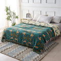 Reversible Scandinavian Bird Blanket | 100% Cotton Blanket - Image 2
