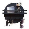 Round Wooden Wall Key Holder