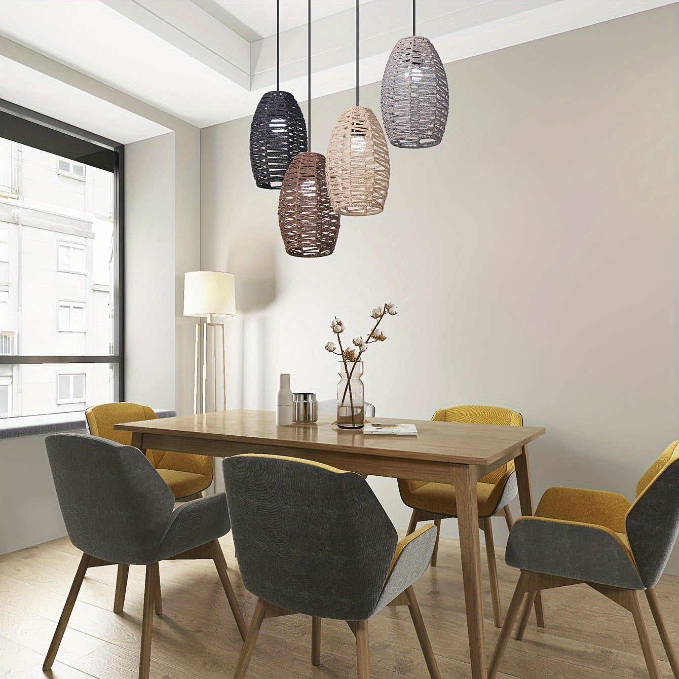 Natural Woven Rope Ceiling Shade