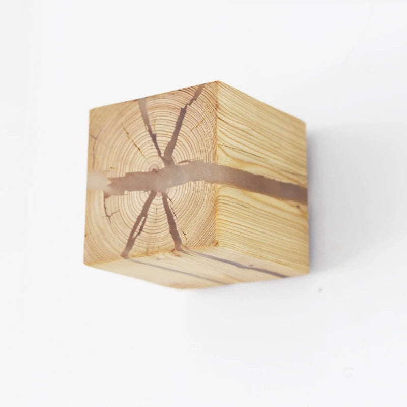 WoodAura Hand-Carved Wall Light