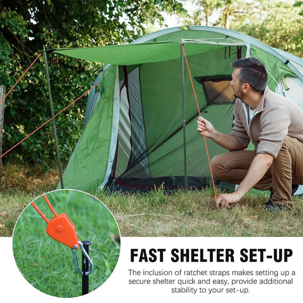 Camping Rope Easy Shelter Setup High Strength Durability - Image 2