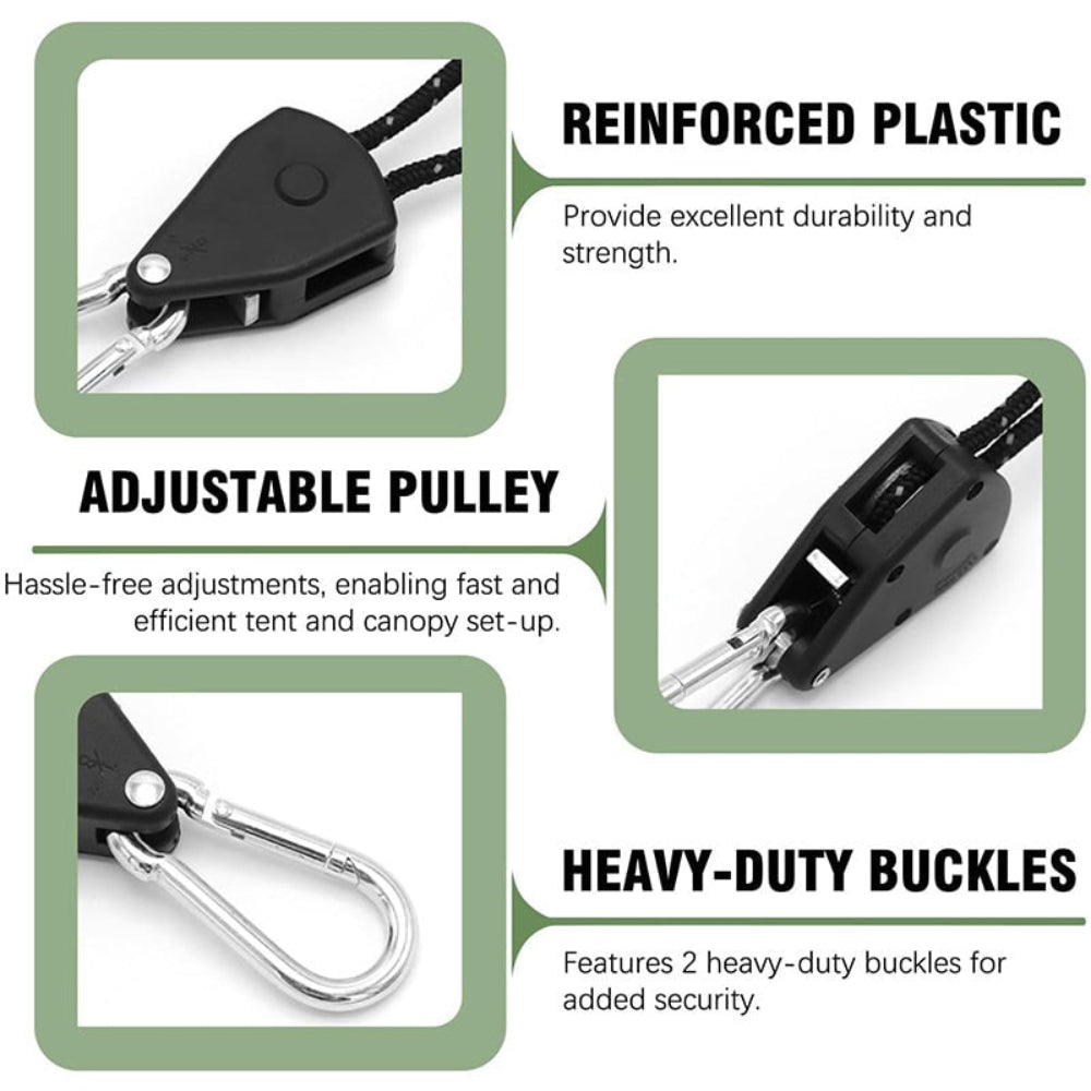 Camping Rope Easy Shelter Setup High Strength Durability - Image 6