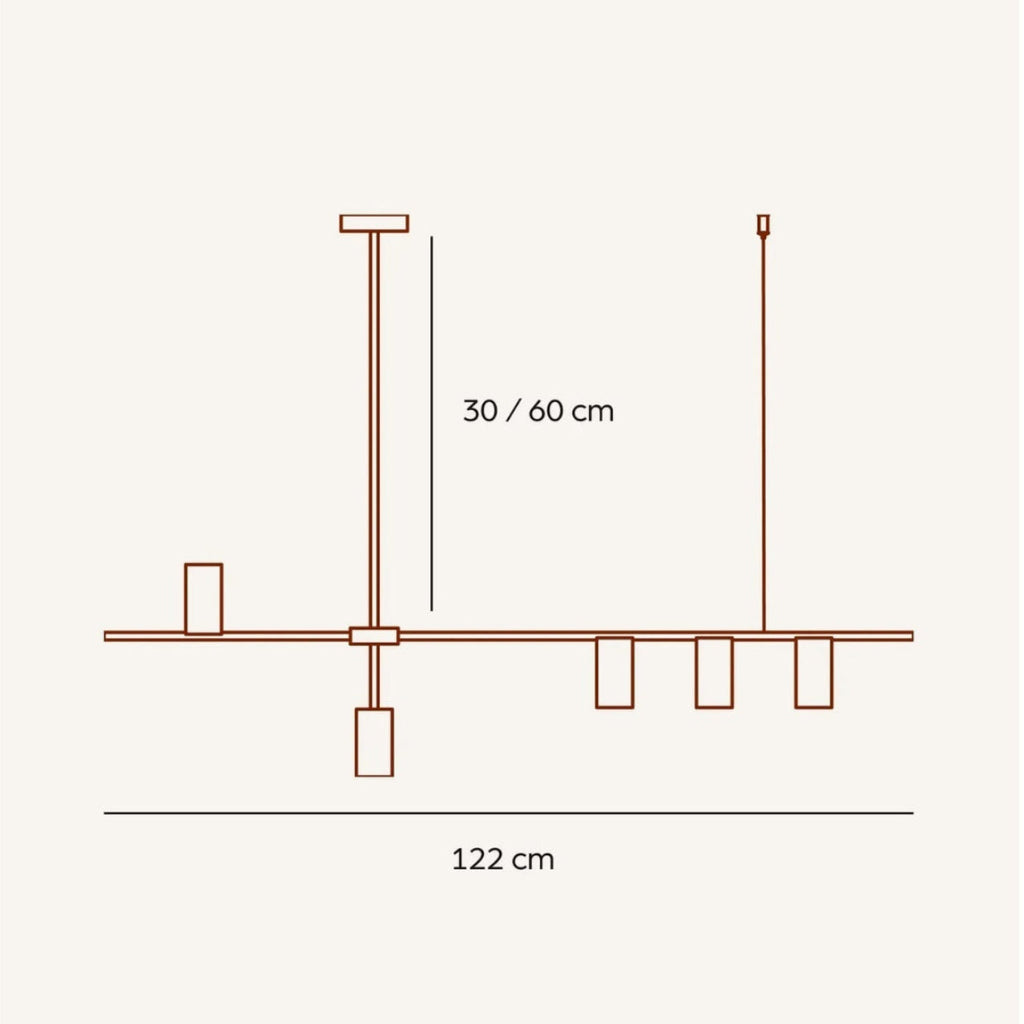 Ceiling Light Hanging Fixture Modern Design - Image 2