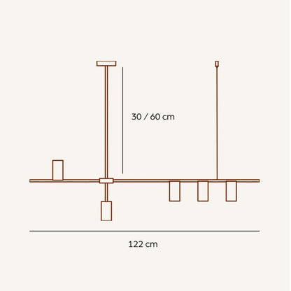 Ceiling Light Hanging Fixture Modern Design - Image 2