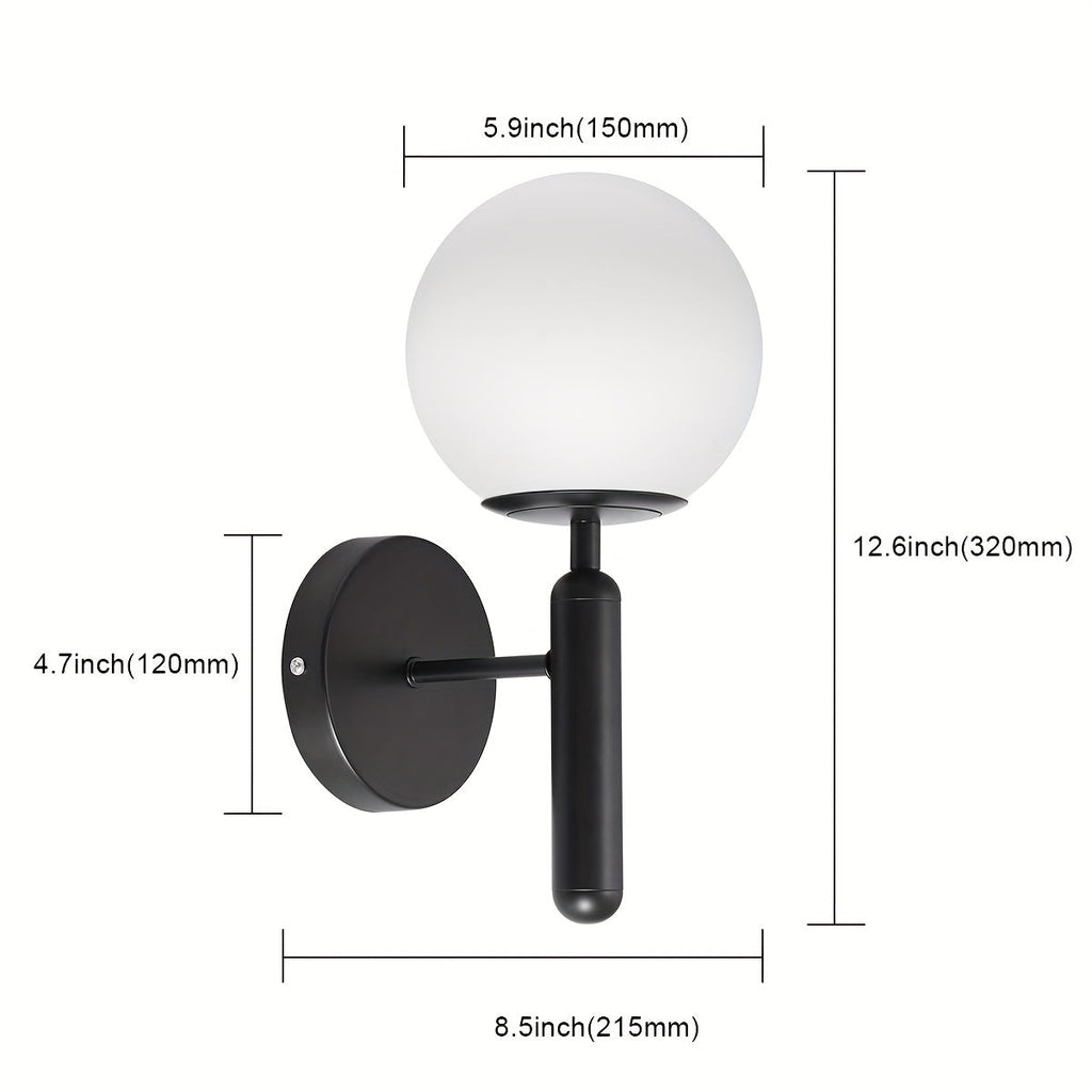 Modern Glass & Metal Wall Sconce