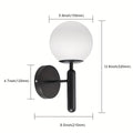 Modern Glass & Metal Wall Sconce