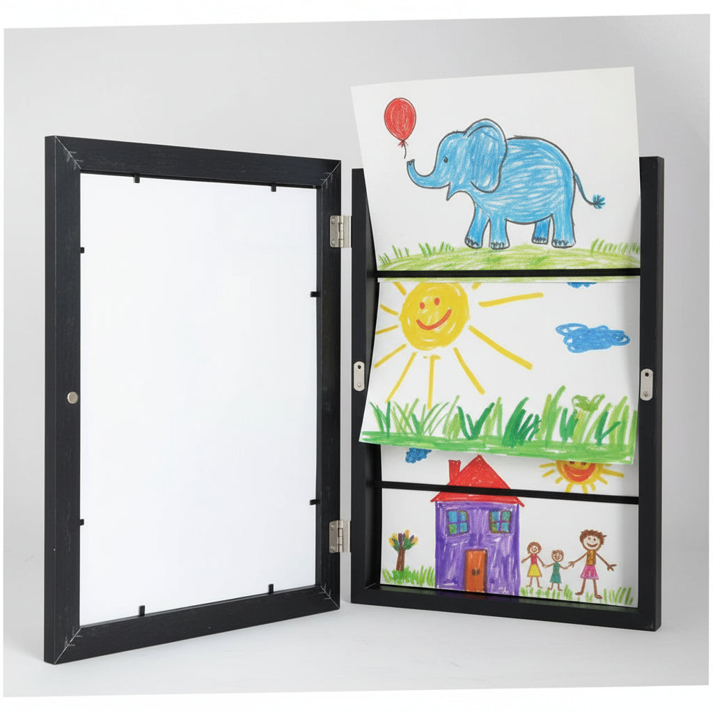 Kids Art Display Frame Wall Storage