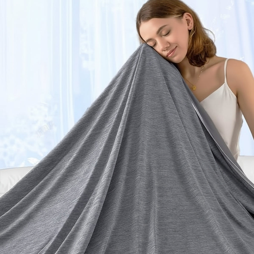 Cooling Blanket Summer Sleepers Lightweight Breathable - Image 6