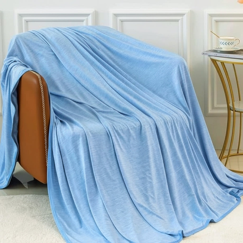 Cooling Blanket Summer Sleepers Lightweight Breathable - Image 8