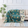 Cooling Throw Blanket Reversible Decorative Layered - Image 1