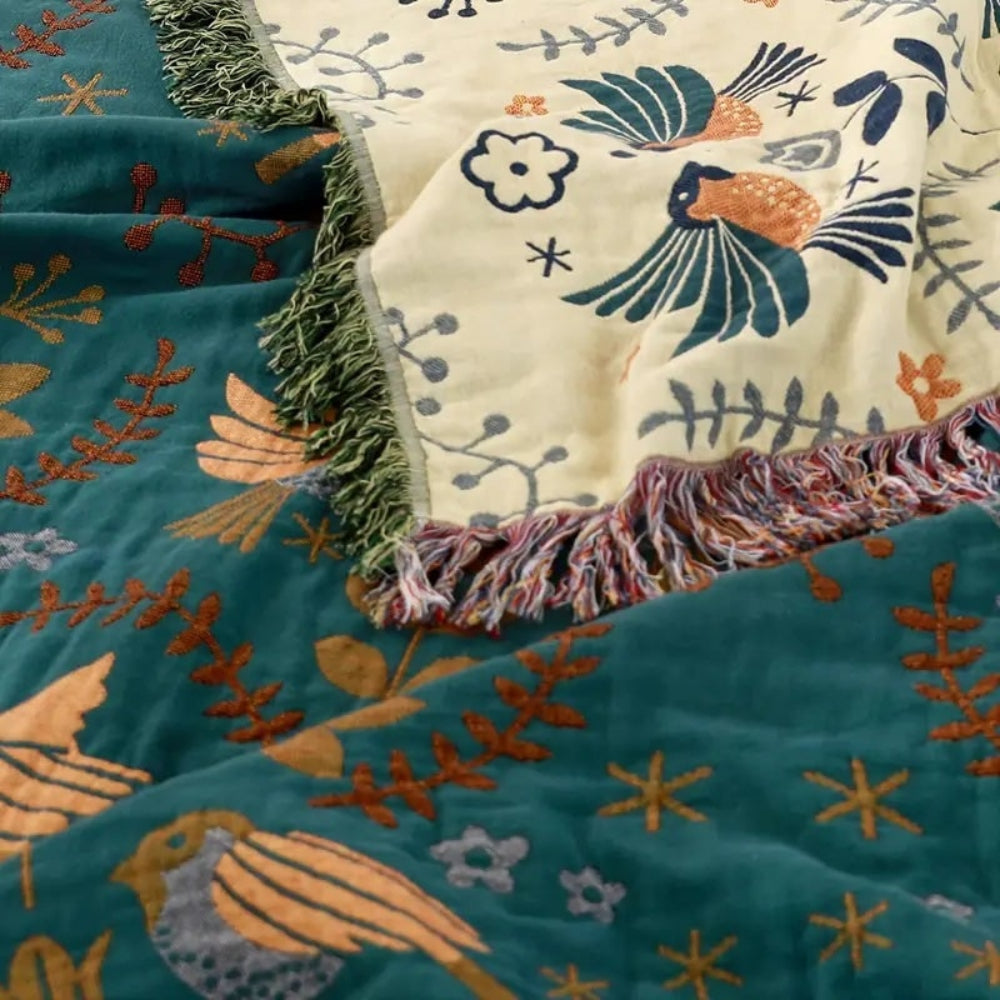 Cooling Throw Blanket Reversible Decorative Layered - Image 6