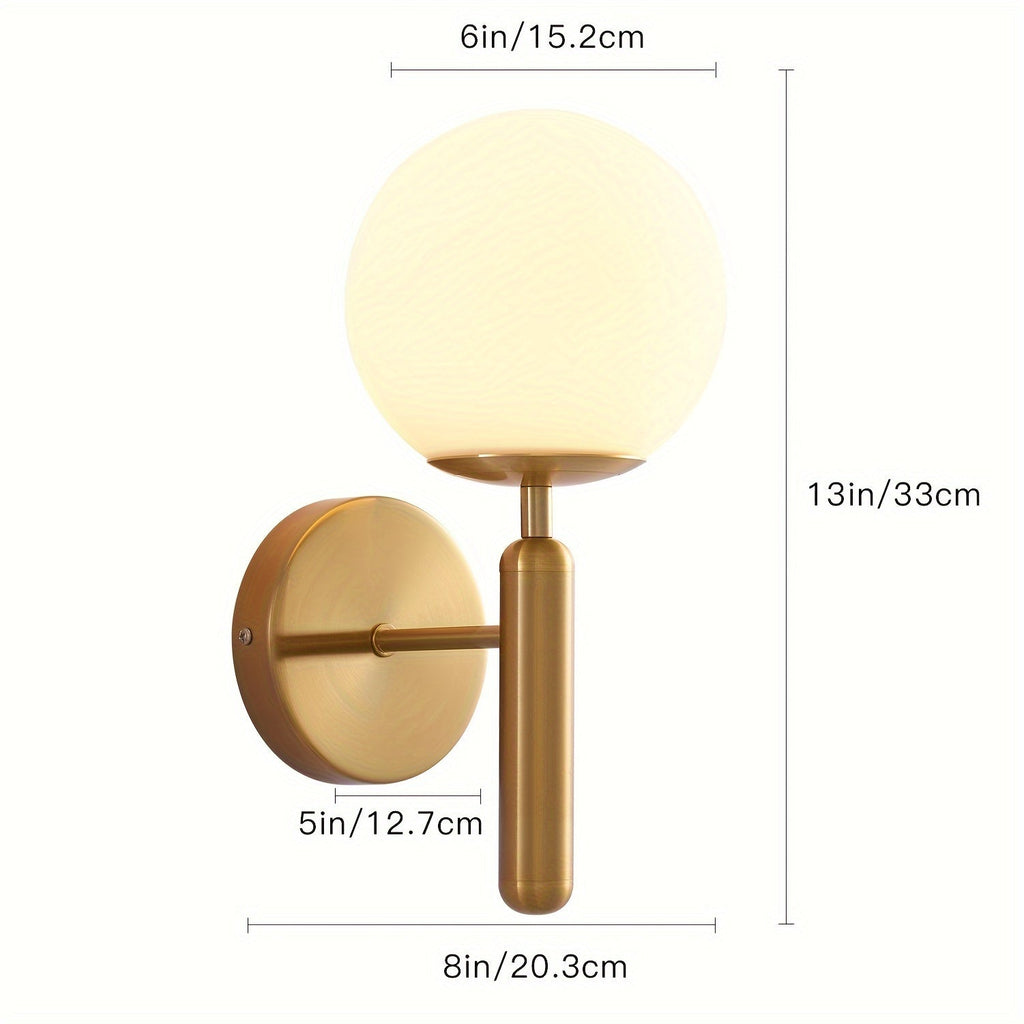 Modern Glass & Metal Wall Sconce