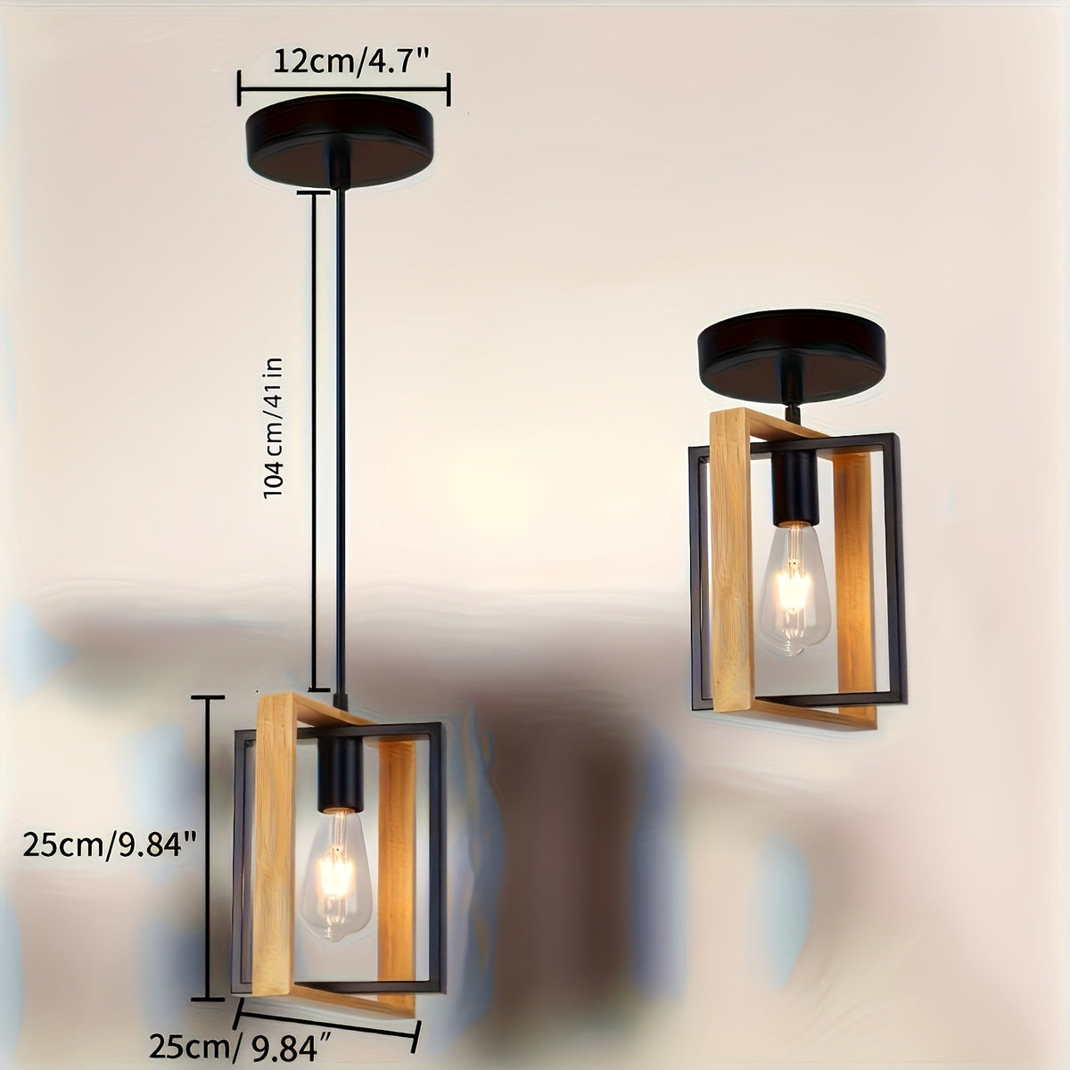 Industrial Minimalist Pendant Light