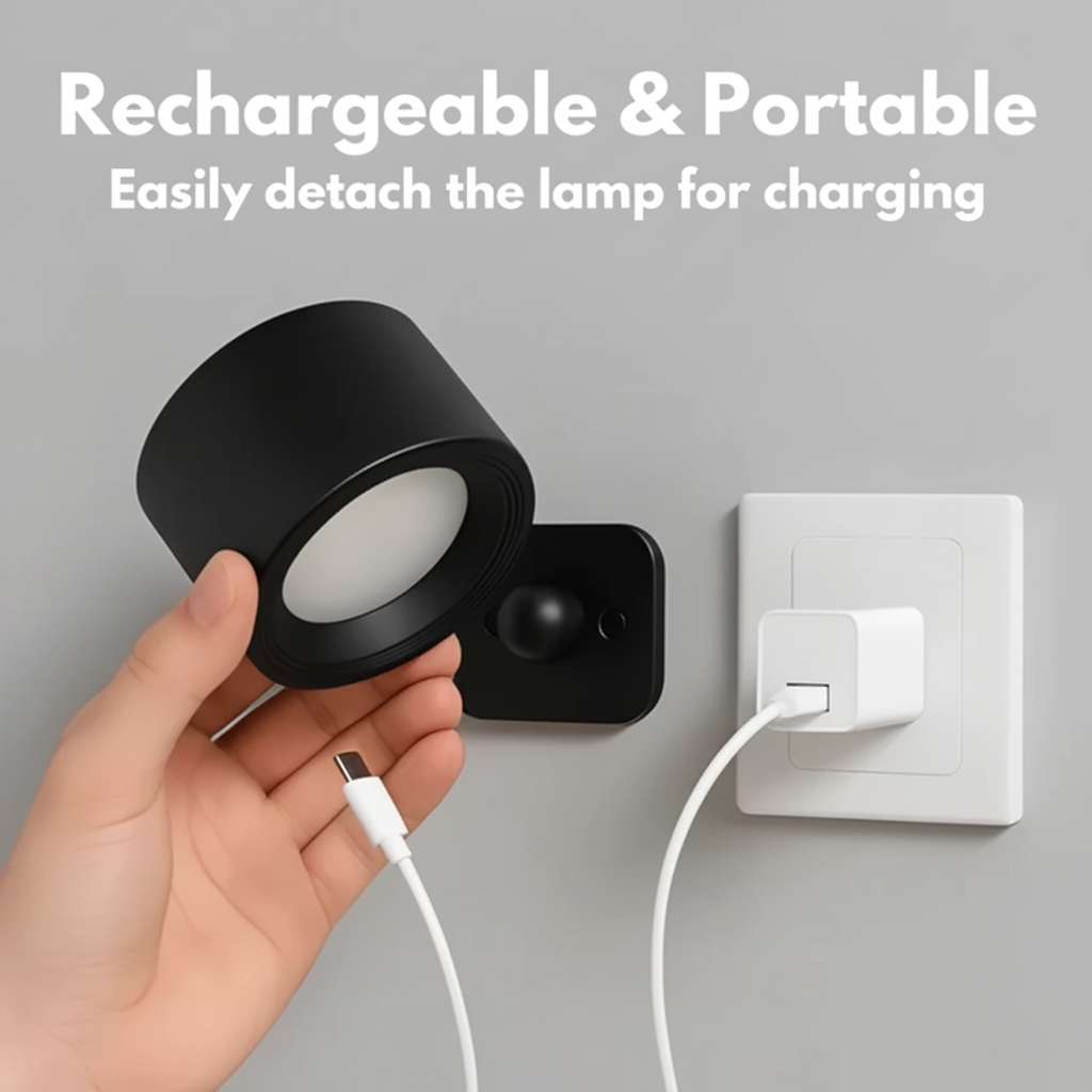 Magnetic Rechargeable LED Wall Light