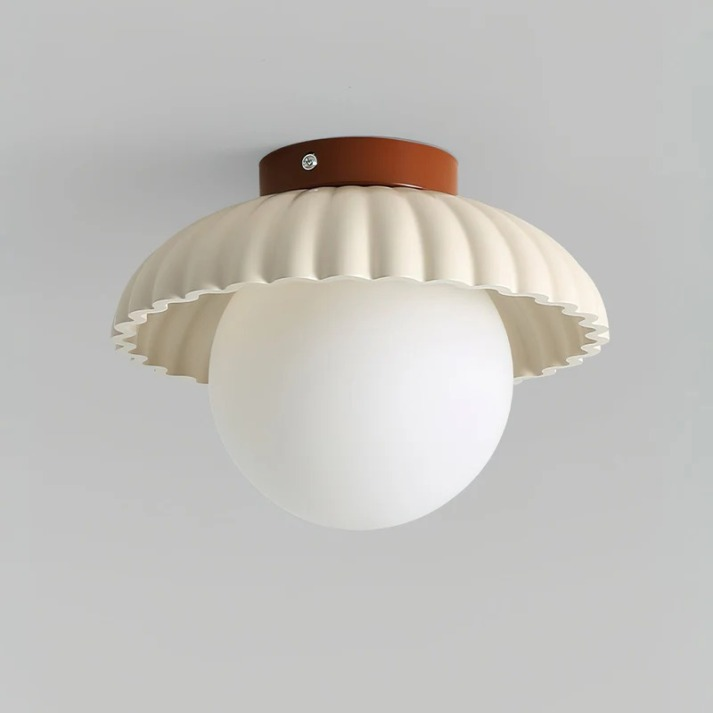 Iron & Glass Hallway Ceiling Light