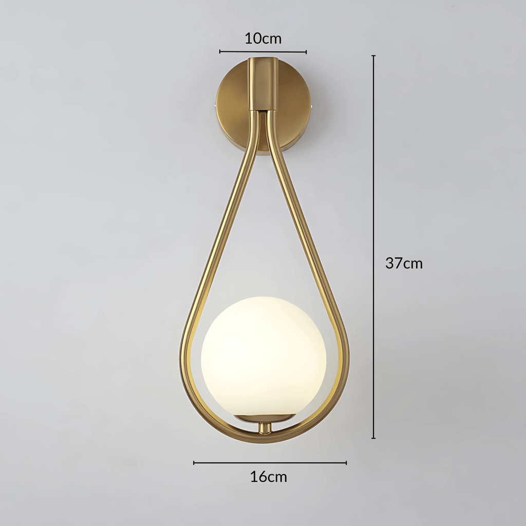 Droplet Modern Teardrop Wall Lamp