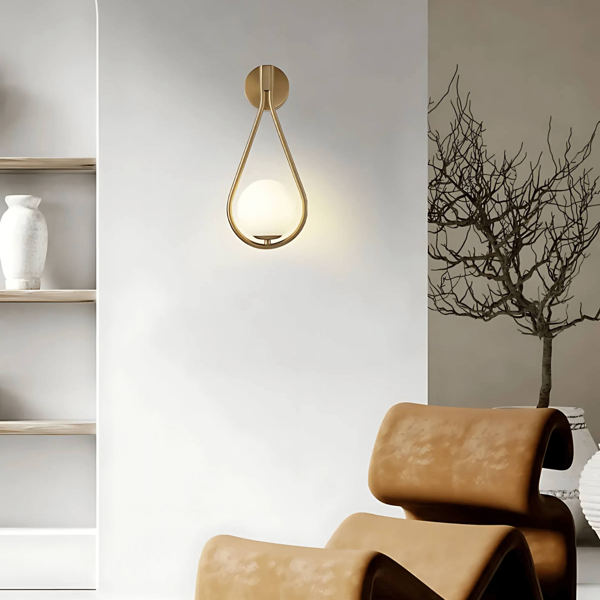 Droplet Modern Teardrop Wall Lamp