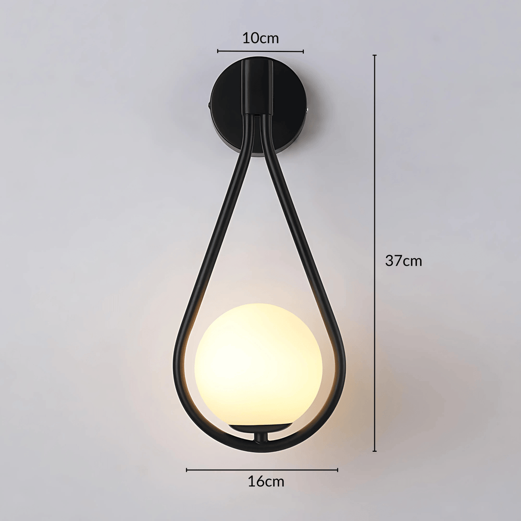 Droplet Modern Teardrop Wall Lamp
