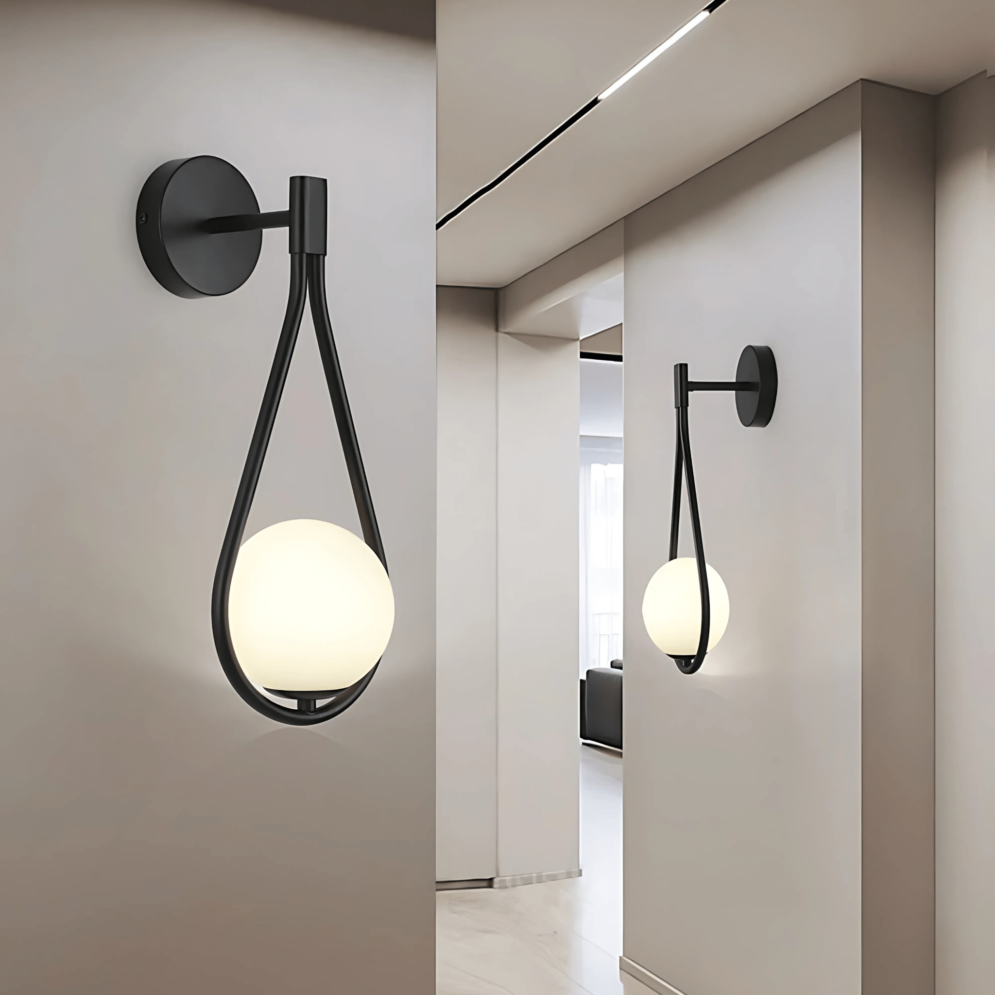 Droplet Modern Teardrop Wall Lamp