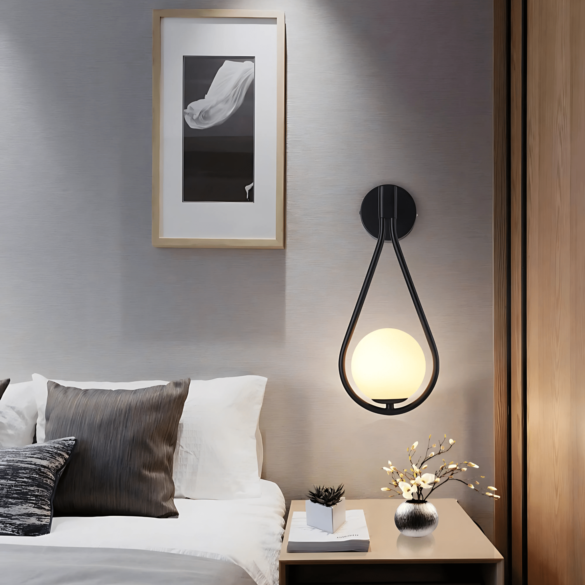 Droplet Modern Teardrop Wall Lamp
