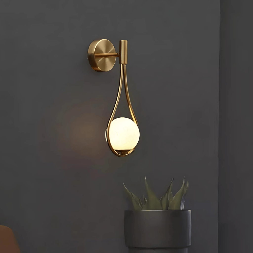 Droplet Modern Teardrop Wall Lamp
