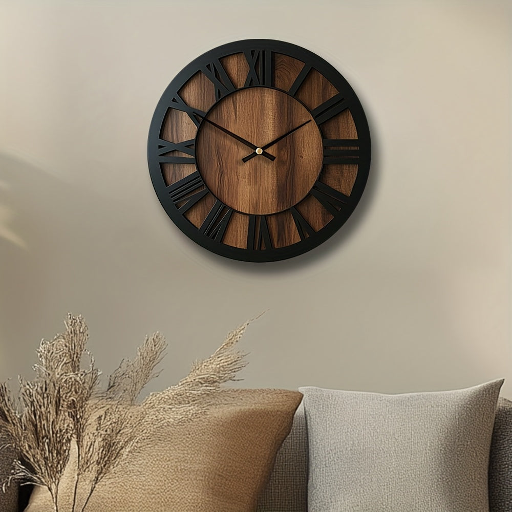 Vintage Roman Numeral Wall Clock
