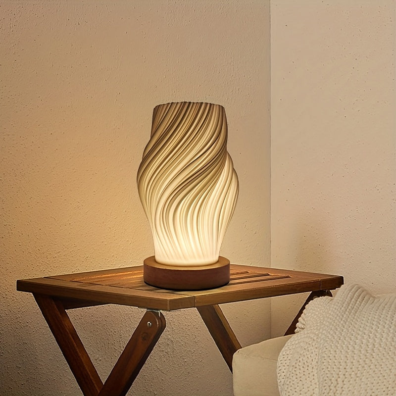 LED Swirl Dimmable Table Lamp