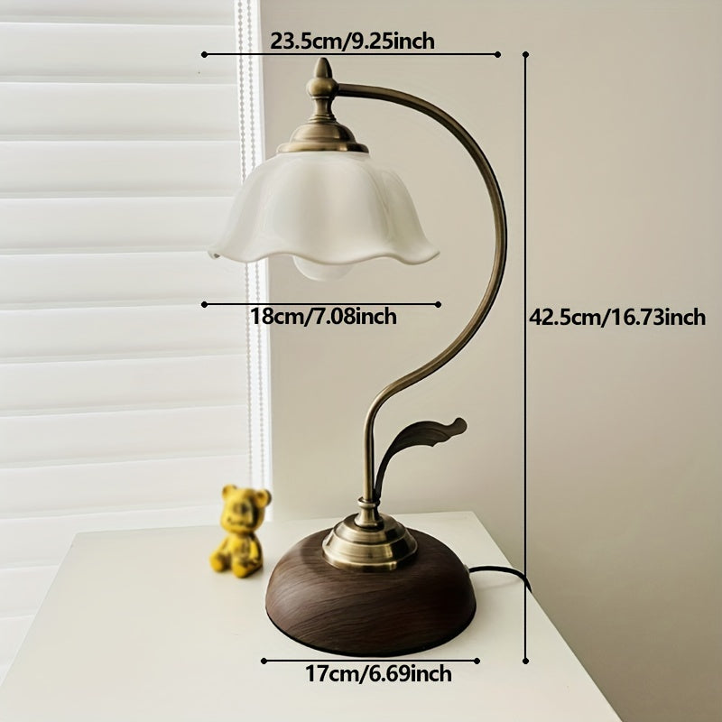 Antique Brass Goose Neck Lamp