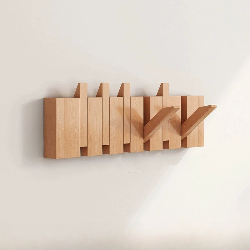 Foldable Piano Key Wooden Wall Hooks