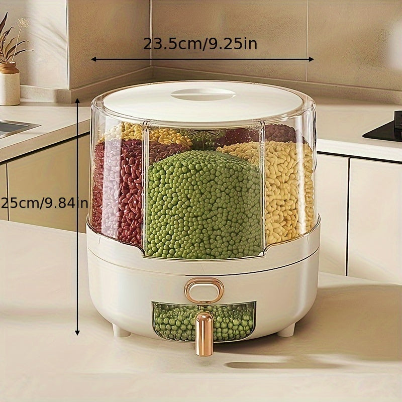 360 Rotating Airtight Grain Dispenser