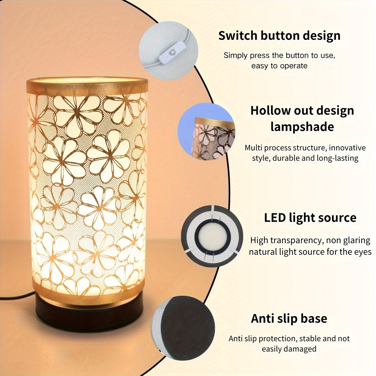 Floral Ambient USB Accent Lamp